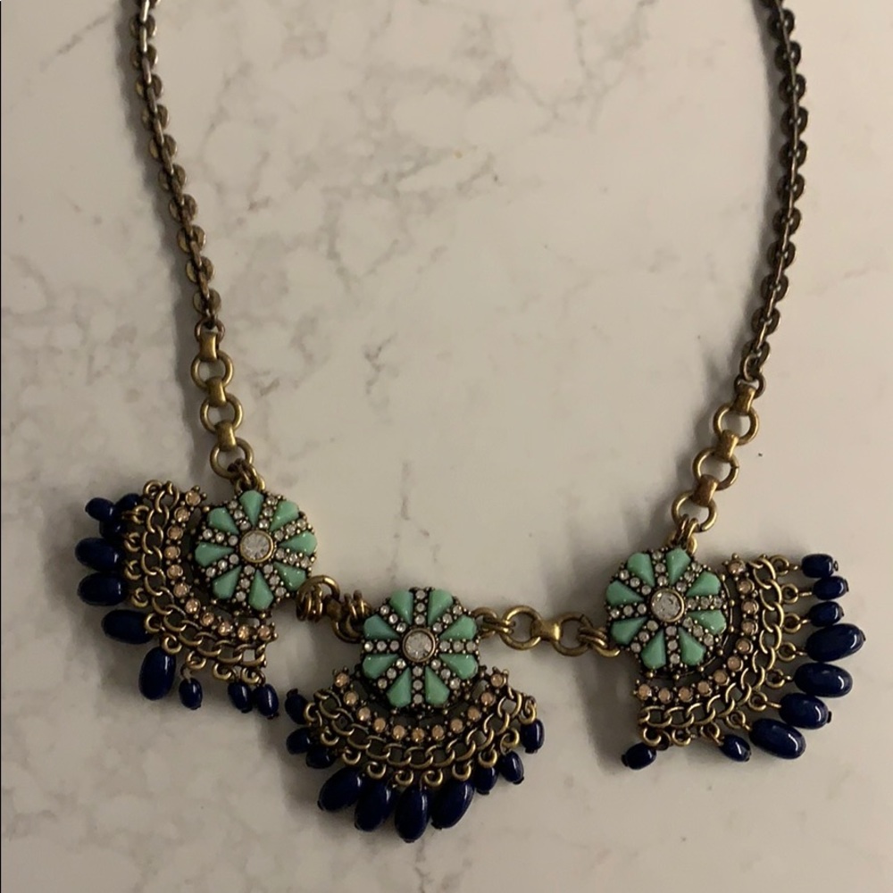 J. Crew Fan Statement Necklace